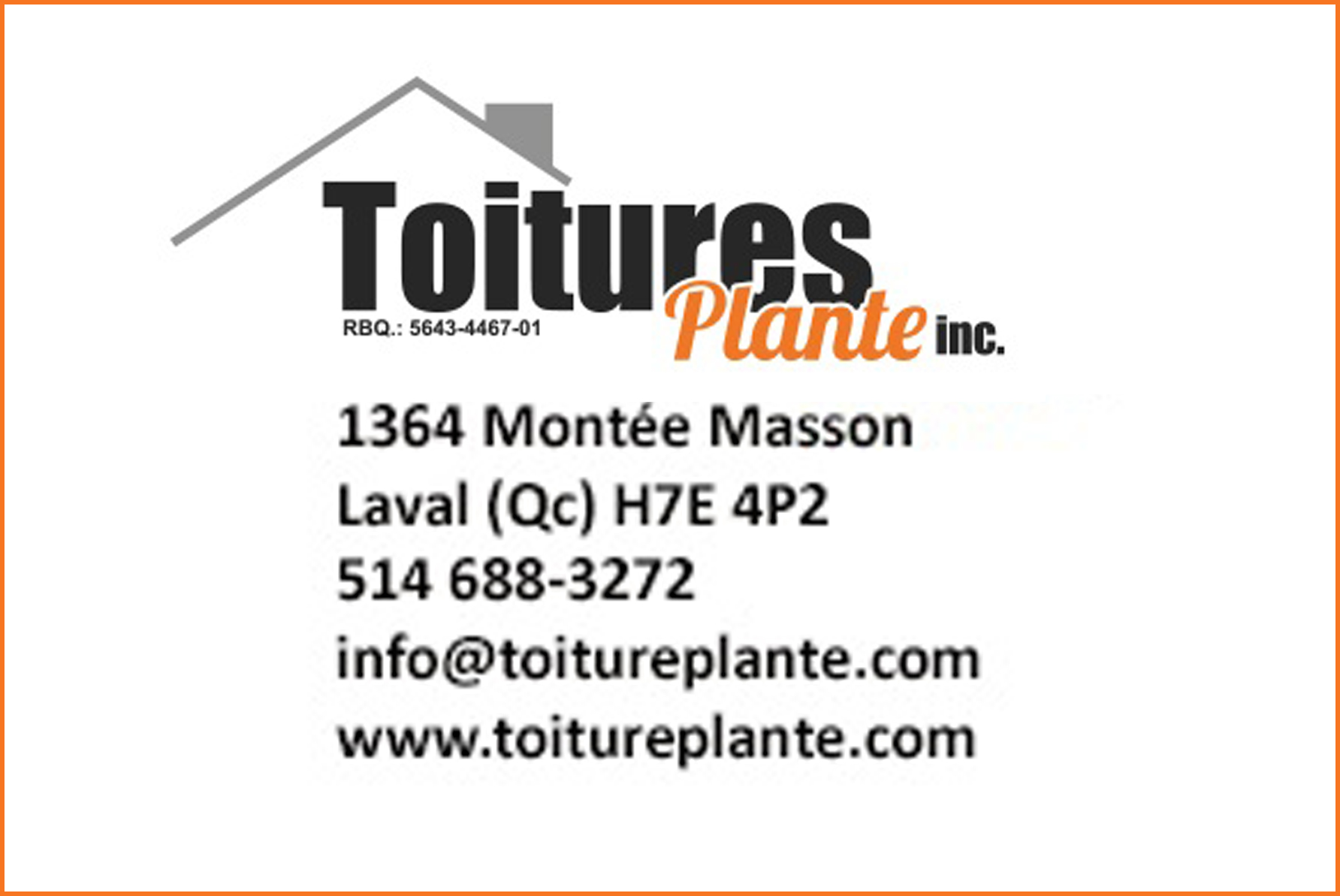 TOITURES PLANTE INC
